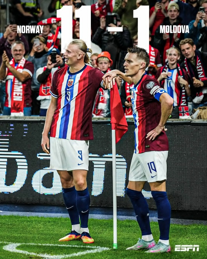 爱游戏APP-双子星冲击美加墨！挪威世预赛5连胜狂轰24球 哈兰德9球厄德高7助